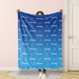 Personalized Name Blanket Single Sided Printing For Baby/Kids/Youth/Adult, Birthday Gift, Baby Blanket, Christmas Gift - thumbnail 1