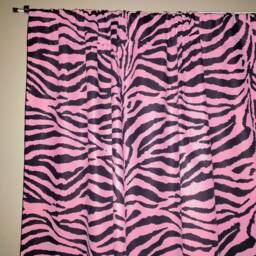 Zebra Stripes Cotton Curtain Panel 58 Inch Wide/Window D??cor Backdrop Classroom Bedroom Cabin Hotel Guest Room Curtains - thumbnail 3
