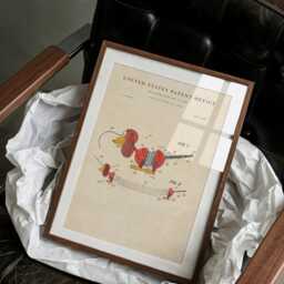 Coil Dog Toy Patent Print No.2 Hand-Painted Watercolor Wall Art - thumbnail 3