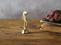 Trojan Horse Handcrafted Brass Statuette - Minimalist Desk Decor