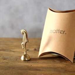 Horse's Strength Handcrafted Brass Statuette - Minimalist Desk Decor - thumbnail 4
