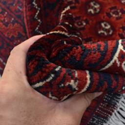 5x6 Ft Hoja Roshnai Afghan Rug Hand-Knotted Wool Turkmen Carpet - thumbnail 3