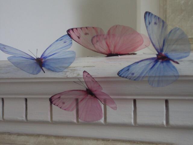 3D Butterfly Wall Decals Pastel Nursery Decor, Wedding Decorations - Set Of 20 - image 1