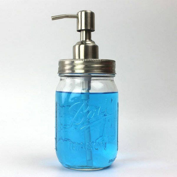 Wholesale 100 Packs Diy Mason Jar Soap Dispenser Kit 304 Stainless Steel Pump & Lid No Jars - image 1