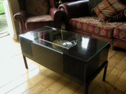 Genuine Hmv Vintage Vibe Radiogram - Vinyl, Streaming & Bluetooth Combined - thumbnail 1