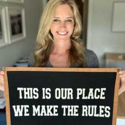 Custom Felt Rectangle Banner, Gallery Wall Decor - thumbnail 2