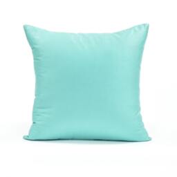 Powder Blue Cotton Throw Pillow Cover, Oblong Lumbar, European Sham - thumbnail 2