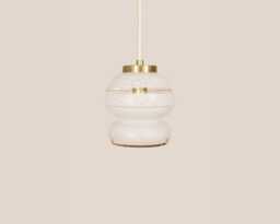 Zvonka Vintage Pendant Light Mcm Hanging Handcrafted Glass Lamp Retro Ceiling Fixture Yugoslavia Gold Brass - thumbnail 1