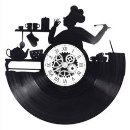 Kitchen Theme 33 Rpm Vinyl Record Clock - thumbnail 2