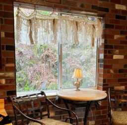 Handmade Crochet Lace Valance Shabby Chic Burlap Rustic Garland - thumbnail 3