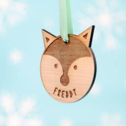 Personalised Wooden Tree Decorations - Christmas Baubles Personalized Gift Ideas For Kids Dinner Table Favours Keepsake Gifts - thumbnail 2