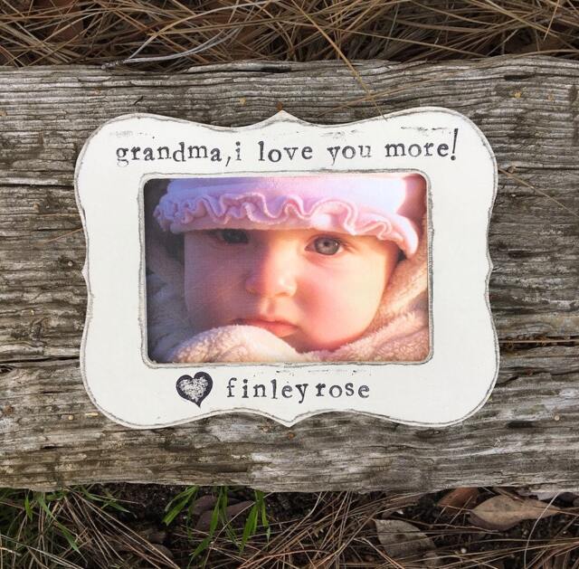 Personalized Grandma Picture Frame Rustic Farmhouse 4x6 Photo - image 1