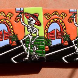 Talavera Mexican Tile Mosaic Day Of The Dead/Canteendrunk - thumbnail 2