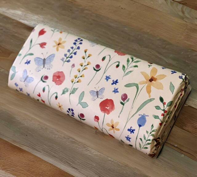 Floral Travel Baby Changing Mat, Bee Travel Change Mat, Flowery Baby Changing Foldable Mat - image 1