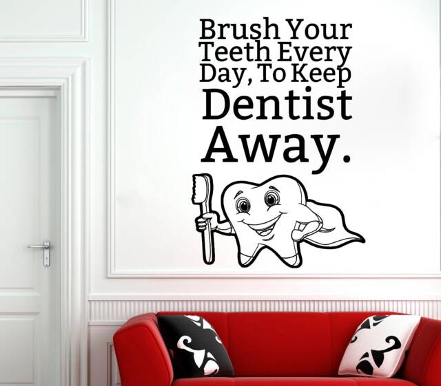 Dental Clinic Wall Decal Tooth Sticker 2980 - image 1