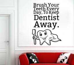 Dental Clinic Wall Decal Tooth Sticker 2980 - thumbnail 1