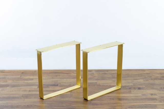 "Brass Sofa Legs , 16"" H X W - Flat Table Customizable Height - 20" - image 1
