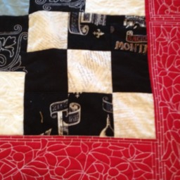 Quilts For Sale/Handmade Checkered Patchwork Paris Stain Glass 58 in Square Throw/Housewarming Gift/Gift For Mom/Wedding Gift/Mother's Day - thumbnail 2
