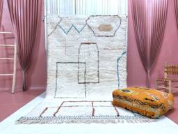 Custom Beni Ourain Rug Handwoven Moroccan Wool Area Rug