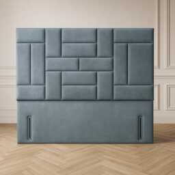 Plush Velvet Floor Standing Headboard - Multi-Panel Design, 72 - thumbnail 2