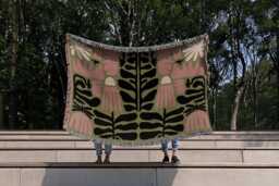 Botanical Harmony Woven Throw Blanket - thumbnail 1