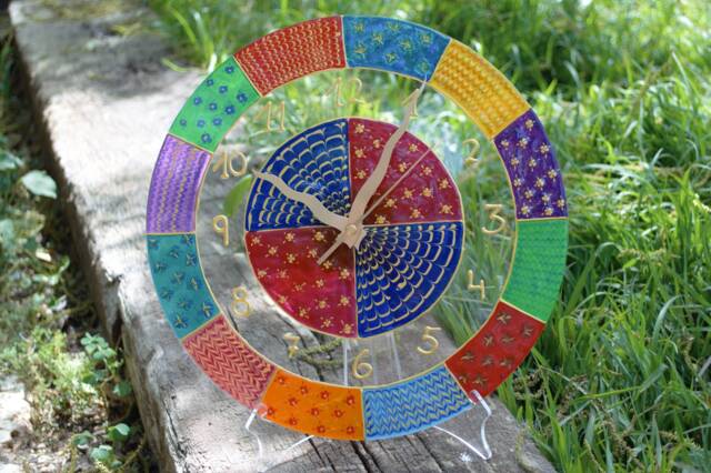 "Multicolored Wall Clock " - image 1