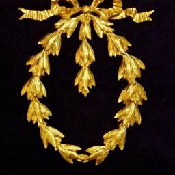 Large Gilt Or White French Style Decorative Wall Furniture Moulding Pediment Plastic Decoration - thumbnail 2