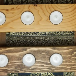 Wooden Tea Light Candle Holders - thumbnail 2