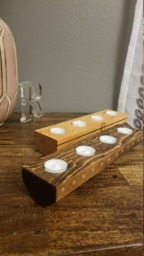 Wooden Tea Light Candle Holders