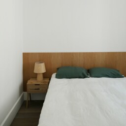 White Linen Flat Sheet - 100% European Top Queen King Full Bed Washed Bedding Oeko-Tex Certified- Breathable - thumbnail 2