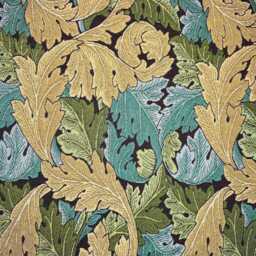 Custom Made To Measure Roman Blind Shade William Morris Acanthus Ebony Hand Crafted - thumbnail 1