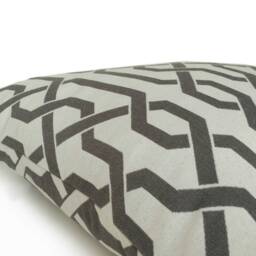 Off White & Gray Pillow, Throw Pillow Cover, Decorative Cushion Pillowcase, Accent Home Decor, Cotton Blend - thumbnail 3