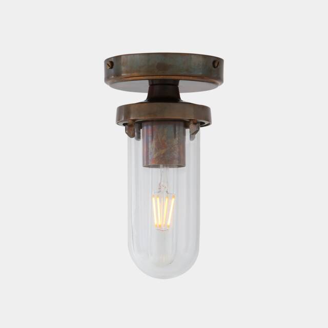 Oregon B Well Glass Flush Ceiling Light 8.5 - image 1