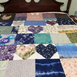 Memory Quilt, Custom Blanket, T Shirt Keepsake Quilt, Graduation Gift, Birthday Gifts, Personal Ooak Quilt - thumbnail 2