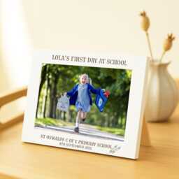 starting School Photo Frame 7x5 - Nursery Engraved Picture First Day At Keepsake Personalised Back To Gift - thumbnail 4