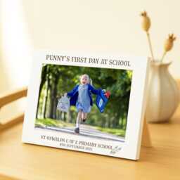starting School Photo Frame 7x5 - Nursery Engraved Picture First Day At Keepsake Personalised Back To Gift - thumbnail 2