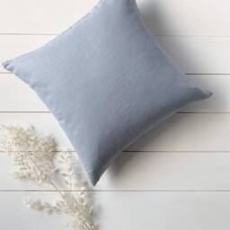 Set Of 2, 4, 6 Softened Linen Pillow Cases in Light Blue/Linen Throw Pillows Pastel Blue/Decorative Cases/ - thumbnail 2