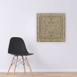 Court Mandala Wood Craving, Geometric Multilayer Laser Cut Panel, Modern Wall Art For Office - thumbnail 3