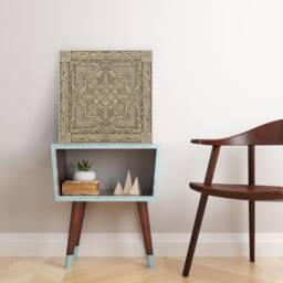Court Mandala Wood Craving, Geometric Multilayer Laser Cut Panel, Modern Wall Art For Office - thumbnail 2