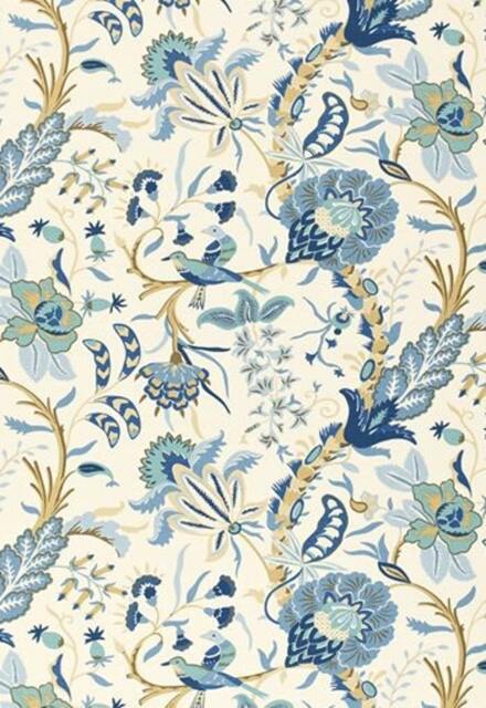 Westbourne Grove in Azure Or Document-One Pillow Cover - image 1