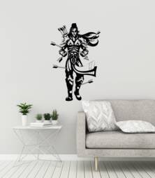 Lord Rama Vinyl Wall Decal Hinduism God India Room Decor Stickers Mural - #3019Di - thumbnail 1