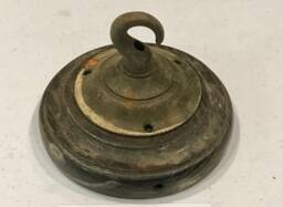 Brass Ceiling Hook Lamp Chandelier Light Wall Patras Wooden Mount Hanging Chain Antique Old