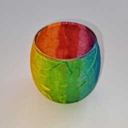 Rainbow Candle Holder, Tealight Votive - thumbnail 3
