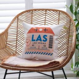Personalised Travel Ticket Cushion - thumbnail 1