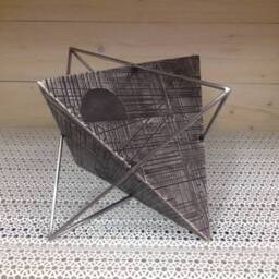 Geometric Star Tetrahedron Sculpture, Modern Home Decor, Mer Ka Ba Art - thumbnail 4