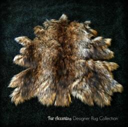 Faux Fur Shag Sheepskin Throw Rug - Shaggy Soft Thick Maple Leaf Design Carpet Accents Designer Rugs Usa - thumbnail 1