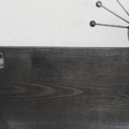 Children's Wardrobe Wood Coat Rack 3D Hooks Wall Hook Handpainted Cat - thumbnail 2