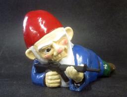 Combat Garden Gnome - In Prone Position With M-16 - thumbnail 1