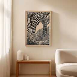 Kelp Forest Print, Coastal Botanical Wall Art, Ocean Nature Poster - thumbnail 2