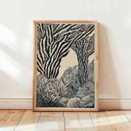 Kelp Forest Print, Coastal Botanical Wall Art, Ocean Nature Poster - thumbnail 4